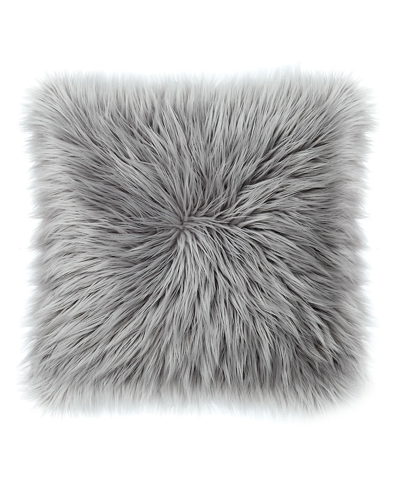 Juicy Couture Sheepskin Faux-Fur Decorative Pillow, 22" x 22"