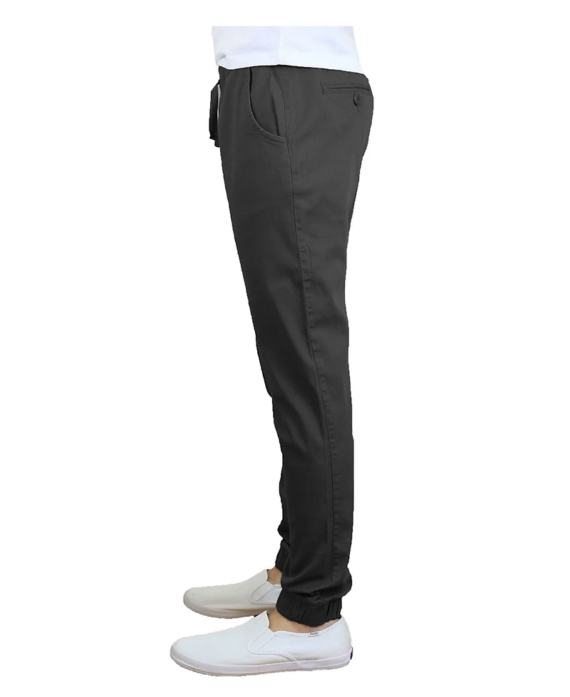 Galaxy By Harvic Men's Basic Stretch Twill Joggers