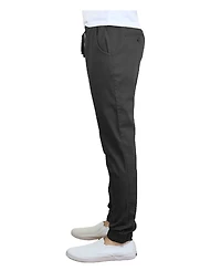 Galaxy By Harvic Men's Basic Stretch Twill Joggers