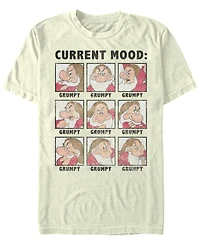 Disney Men's Snow White Current Mood: Grumpy Short Sleeve T-Shirt