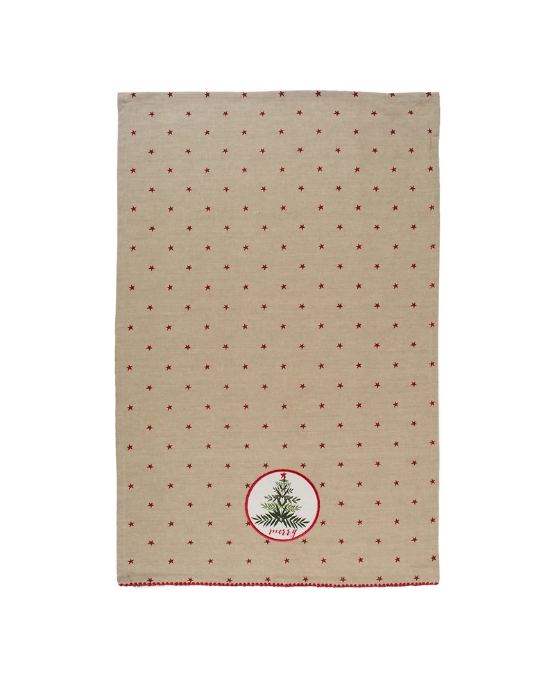 Design Imports Assorted Noel Embellished Dishtowel Set