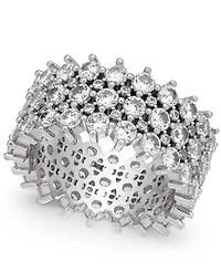 I.n.c. International Concepts Silver-Tone Pave Ring, Created for Macy's