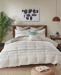 Inkivy Nea Boho Stripe Cotton Duvet Cover Sets