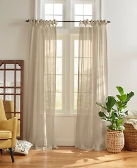 Elrene Home Fashions Vienna Tie-Top Sheer Window Curtain