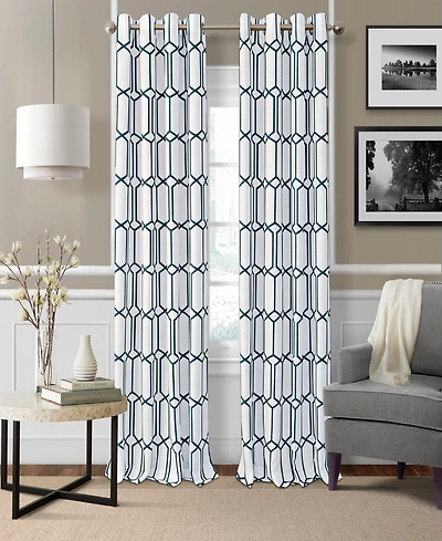 Elrene Home Fashions Kaiden Geometric Room Darkening Window Curtain