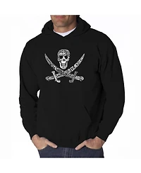 La Pop Art Men's Word Hoodie - Pirate
