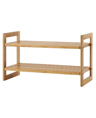 Trinity Bamboo Shoe Rack, Pack of 2