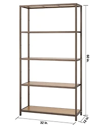 Trinity -Tier Bamboo Shelving Rack