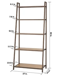 Trinity 5- Tier Leaning Bamboo Rack