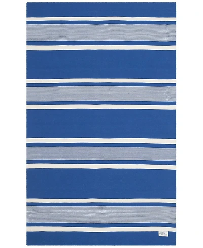 Lauren Ralph Lauren Hanover Stripe LRL2461C Blue 5' X 8' Outdoor Area Rug