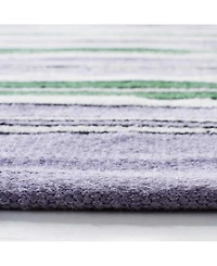 Lauren Ralph Lauren Leopold Stripe LRL2462G Lilac 8' X 10' Outdoor Area Rug