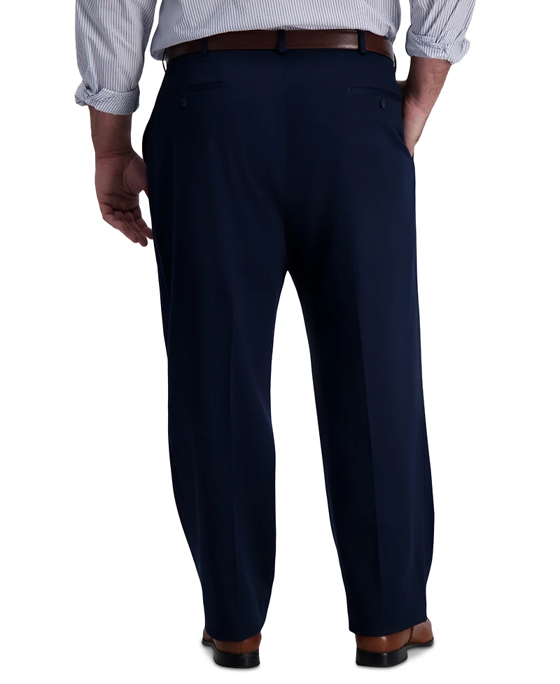 Haggar Men's Big & Tall Iron Free Premium Khaki Classic-Fit Flat Front Pant