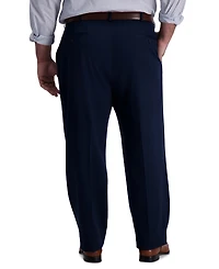 Haggar Men's Big & Tall Iron Free Premium Khaki Classic-Fit Flat Front Pant