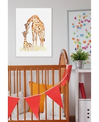 Stupell Industries Giraffe Family Illustration Wall Plaque Art, 10" x 15"