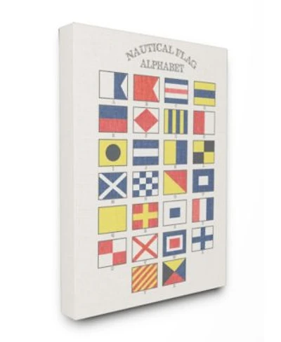 Stupell Industries Nautical Flag Alphabet Art Collection
