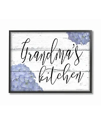 Stupell Industries Grandma's Kitchen Hydrangeas Framed Giclee Art, 11" x 14"