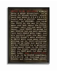 Stupell Industries Notes To My Children Framed Giclee Art, 16" x 20"
