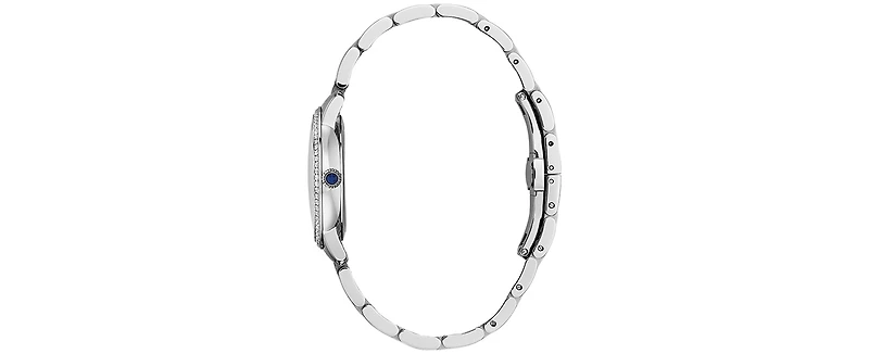 Frederique Constant Women's Swiss Slimline Diamond (5/8 ct. t.w.) Stainless Steel Bracelet Watch 30mm