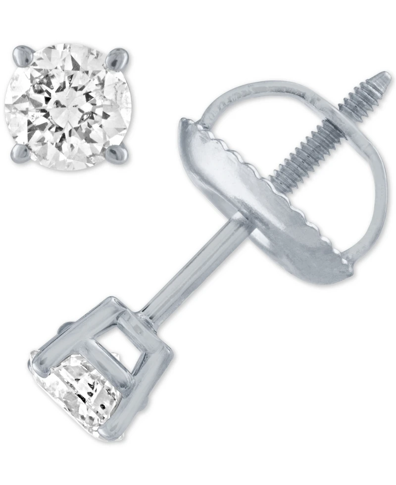 Diamond Stud Earrings (1/3 ct. t.w.) 14k White Gold or Yellow