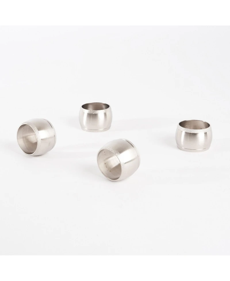 Saro Lifestyle Rounded Napkin Ring, Set of 4