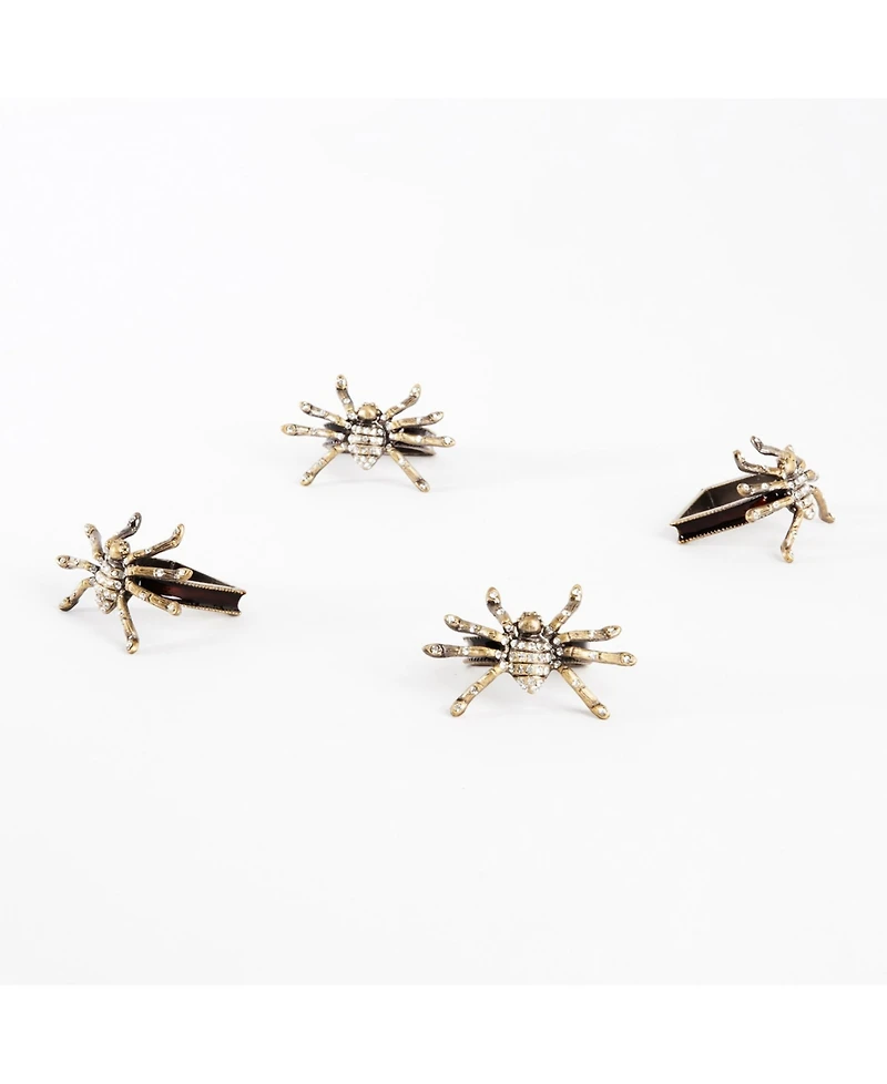 Saro Lifestyle Spider Napkin Ring, Set of 4