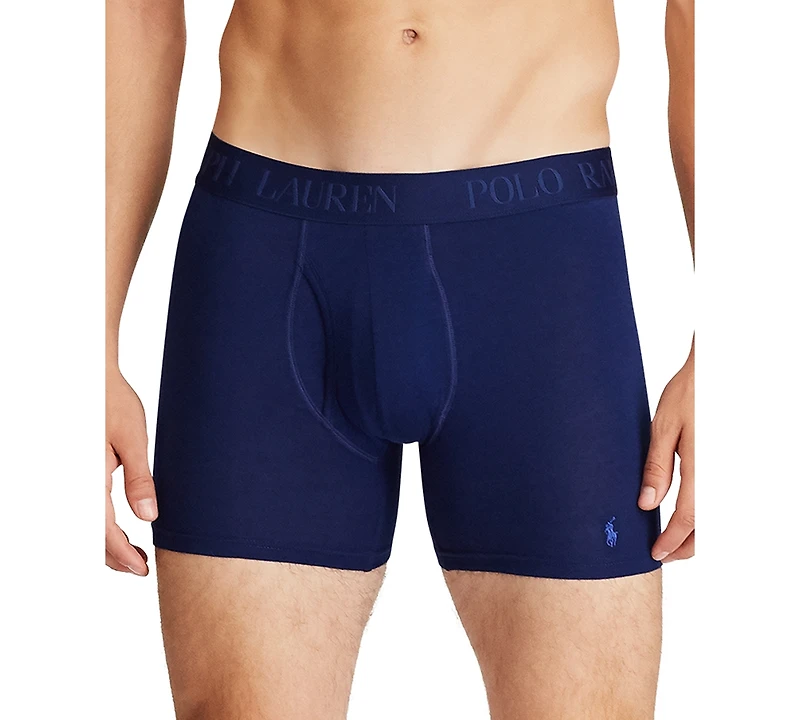 Polo Ralph Lauren Men's 3-Pack 4D Flex Modal Boxer Briefs