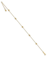 Bead Anklet in 14k Yellow Gold
