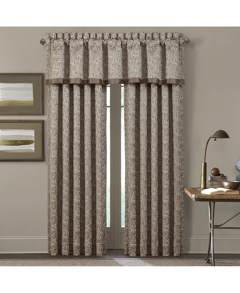 J Queen New York Cracked Ice Straight Window Valance, 88" x 18"