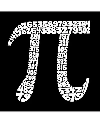 La Pop Art Men's Word Long Sleeve T-Shirt - 100 Digits of Pi