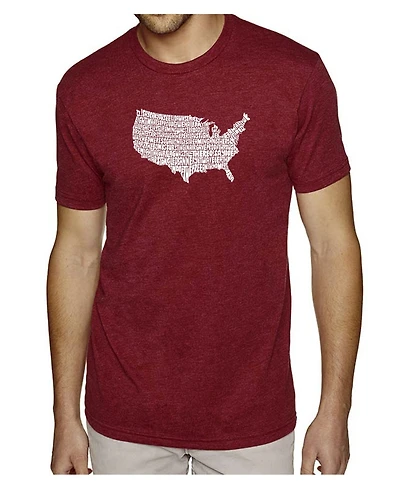 La Pop Art Men's Premium Word T-Shirt - The Star Spangled Banner