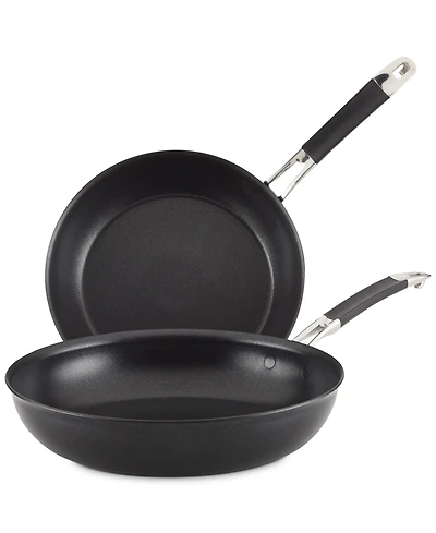 Anolon SmartStack 10" & 12" Hard-Anodized Nesting Skillet Set