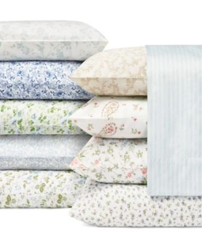 Closeout Laura Ashley 300 Thread Count Cotton Sateen Sheet Sets
