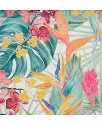 Saro Lifestyle Tropical Floral Printed Decorative Pillow, 18" x 18"