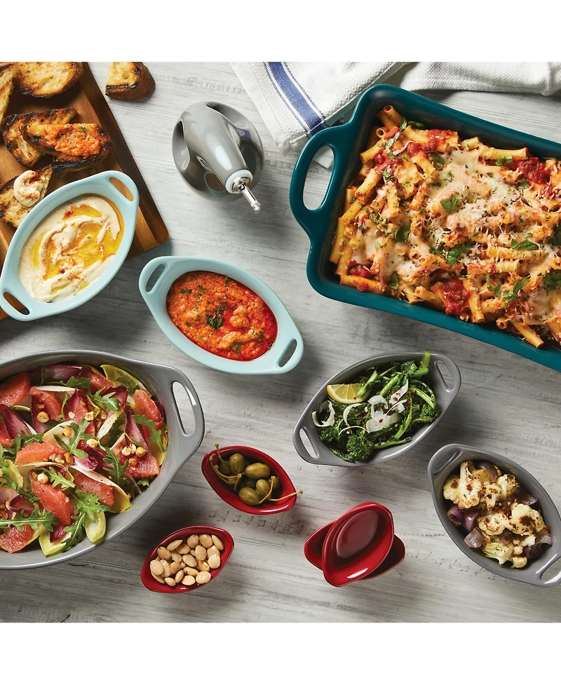 Rachael Ray Ceramics 2-Pc. Oval Au Gratin Set