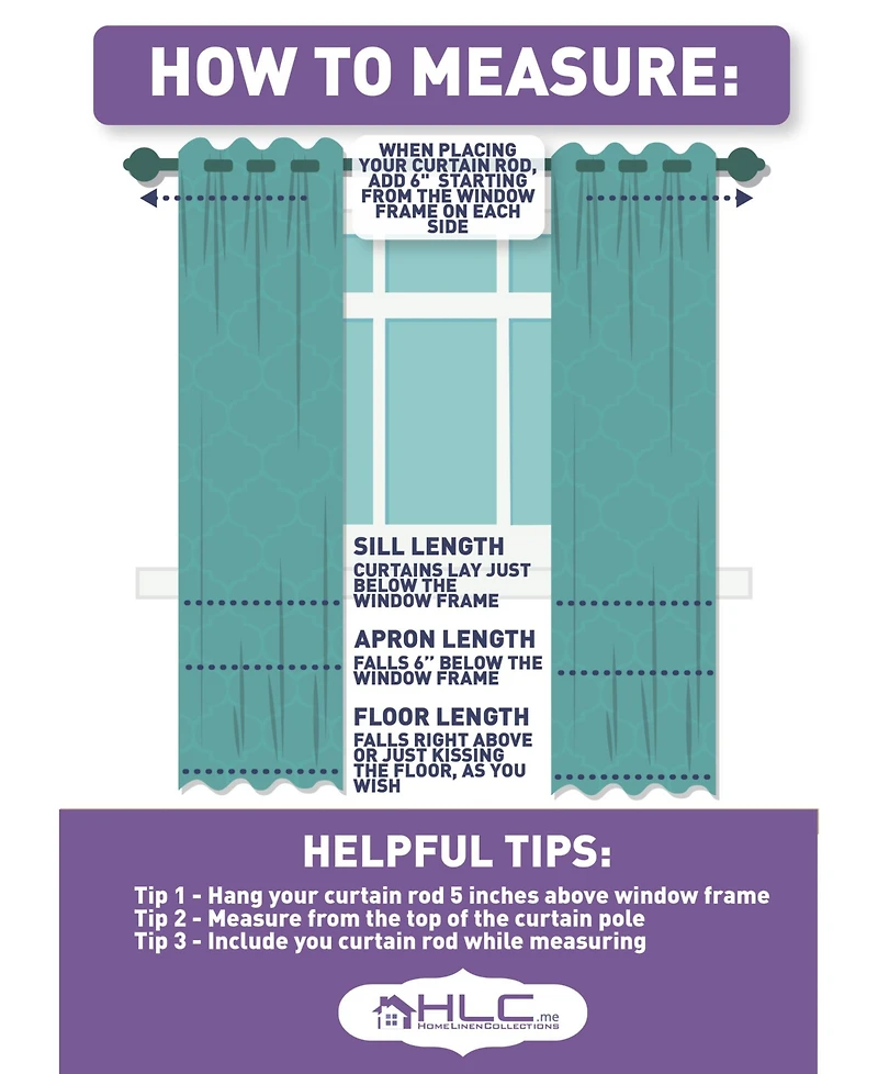 Hlc.me 2 Piece Semi Sheer Voile Window Curtain Drapes Grommet Panels for Bedroom