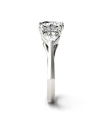 Moissanite Three Stone Ring 3 ct. t.w. Diamond Equivalent 14k White Gold