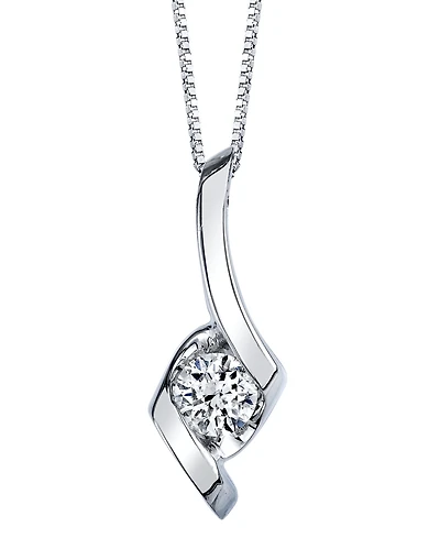 Sirena Diamond (1/5 ct. t.w.) Pendant 14k White, Yellow or Rose Gold