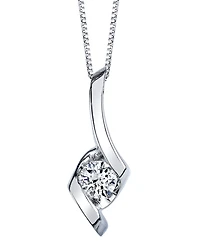 Sirena Diamond (1/5 ct. t.w.) Pendant 14k White, Yellow or Rose Gold