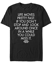 Paramount Men's Ferris Buller's Day Off Life Moves Pretty Fast Short Sleeve T-Shirt