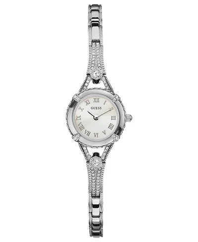 Guess Watch, Women's Silver Tone Bracelet 22mm U0135L1