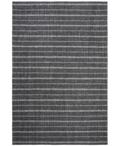 Lauren Ralph Lauren Miles Stripe Lrl6400a Charcoal Area Rug Collection