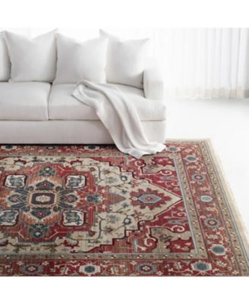 Lauren Ralph Lauren Quentin Lrl1298c Red Beige Area Rug Collection