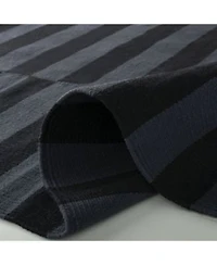 Lauren Ralph Lauren Ludlow Stripe Lrl7350e Onyx Area Rug Collection