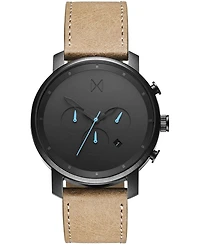 Mvmt Men's Chrono Sandstone Leather Strap Watch 45mm