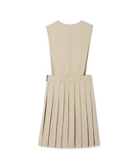 French Toast Big Girls V-Neck Pleated Jumper