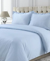 Tribeca Living 750 Thread Count Sateen Oversized Solid Duvet Cover Sets