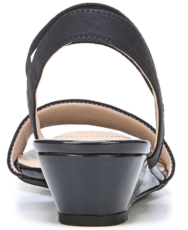 LifeStride Women's Yolo Ankle Strap Wedge Sandals