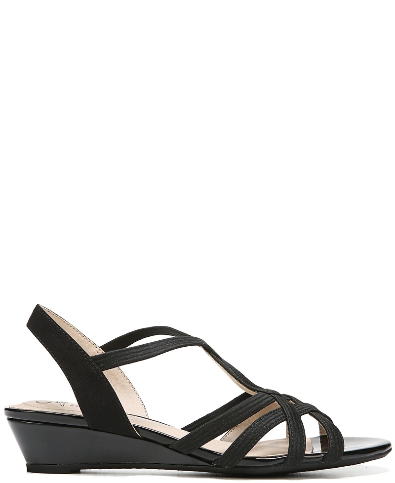LifeStride Women's Yaya Strappy Wedge Sandals