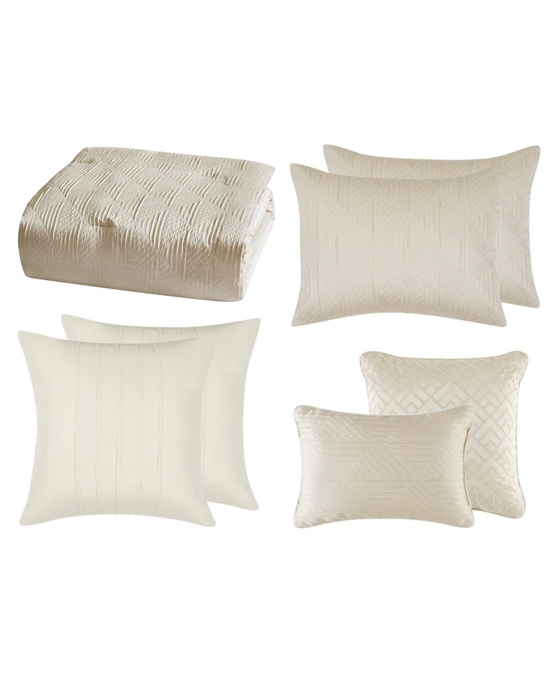 5th Avenue Lux Noelle 7-Piece Comforter Set, Queen