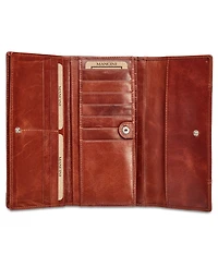 Mancini Casablanca Collection Rfid Secure Ladies Trifold Wing Wallet